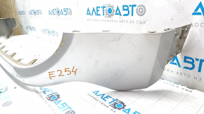 Front bumper upper part Jeep Renegade 15-18 prerest, silver PSN, tear, scratches