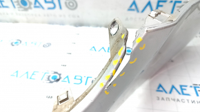 Front bumper upper part Jeep Renegade 15-18 prerest, silver PSN, tear, scratches