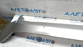 Front bumper upper part Jeep Renegade 15-18 prerest, silver PSN, tear, scratches