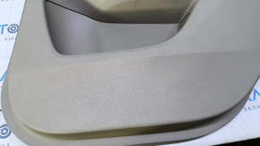 Door trim card rear right Honda Accord 13-17 beige with beige insert leather, armrest beige leather, scuffs, scratches