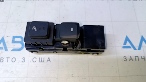 Rear right window lift control Hyundai Sonata 15-19 black, with heating button