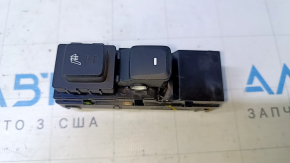 Rear right window lift control Hyundai Sonata 15-19 black, with heating button
