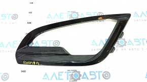 Left fog light frame Ford Ecosport 18-22 black gloss, dented mount, sand