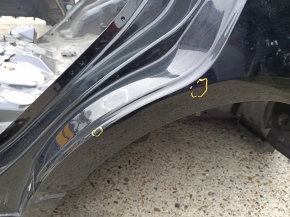 Quarter wing rear left Ford Ecosport 18-22 on the body, black, pokes