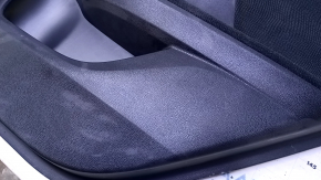 Door trim card rear right Honda Accord 13-15 black with black insert velour, armrest black velour, scratches, abrasions