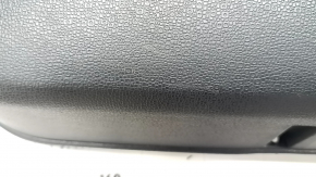 Door trim card front right Ford Ecosport 18-22 black with black insert plastic, armrest black leather, molding gray gloss, scratch