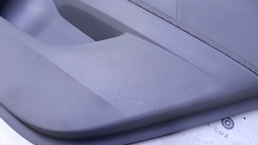 Door trim card rear right Honda Accord 16-17 gray with gray insert cloth, armrest gray cloth, scuffs