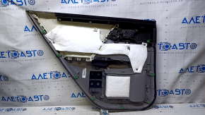 Door trim card rear right Honda Accord 16-17 gray with gray insert cloth, armrest gray cloth, scuffs