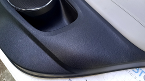Door trim card rear right Honda HR-V 16-22 black with gray insert cloth, armrest gray leather, for dry cleaning, scratches, abrasions, dent