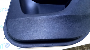 Door trim card rear right Honda Accord 13-17 black with black insert leather, armrest black leather, scuffs, scratches, whitened plastic