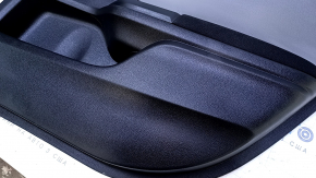 Door trim card rear right Honda Civic X FC 16-21 4d black with gray insert plastic, armrest black cloth, scuffs, scratches