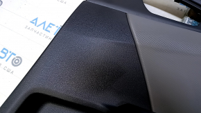 Door trim card rear right Honda Civic X FC 16-21 4d black with gray insert plastic, armrest black cloth, scuffs, scratches