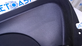Door trim card rear right Kia Soul 14-19 black with black insert cloth, armrest black leather, scratches, abrasions