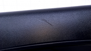 Door trim card rear right Kia Forte 4d 17-18 rest black with black insert plastic, armrest black leather, scuffs, scratches