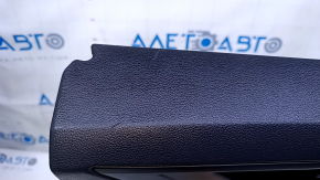 Door trim card rear right VW Jetta 19 - black with black plastic insert, armrest black leather, under the tweeter, scratches, abrasions, dent