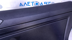 Door trim card rear right VW Jetta 19 - black with black plastic insert, armrest black leather, under the tweeter, scratches, abrasions, dent