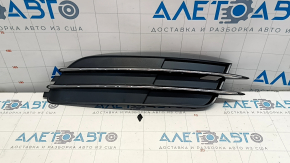Right fog light plug Audi A6 C7 12-15 pre-rest chrome stripes, broken mount
