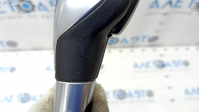 Gear knob Ford Ecosport 18-22 leather black with button, scratches