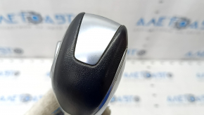 Gear knob Ford Ecosport 18-22 leather black with button, scratches
