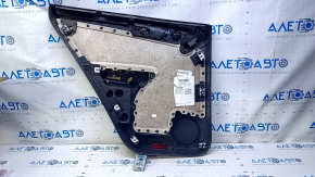 Door trim card rear right VW Tiguan 09-17 black, with black insert cloth, armrest black cloth, with squeaker, scratches, abrasions