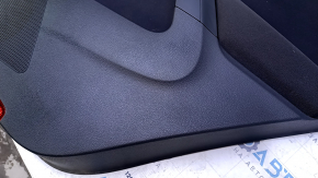 Door trim card rear right VW Tiguan 09-17 black, with black insert cloth, armrest black cloth, with squeaker, scratches, abrasions