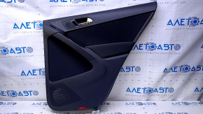 Door trim card rear right VW Tiguan 09-17 black, with black insert cloth, armrest black cloth, with squeaker, scratches, rubbed