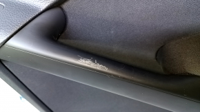 Door trim card rear right VW Tiguan 09-17 black, with black insert cloth, armrest black cloth, with squeaker, scratches, rubbed