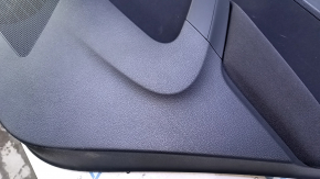 Door trim card rear right VW Tiguan 09-17 black, with black insert cloth, armrest black cloth, with squeaker, scratches, rubbed