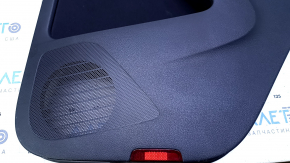 Door trim card rear right VW Tiguan 09-17 black, with black insert cloth, armrest black cloth, with squeaker, scratches, rubbed
