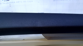 Door trim card rear right VW Passat b8 16-19 USA beige with beige insert leather, armrest beige leather, molding light wood structure, scratches, scuff, dent, broken fastening, for cleaning