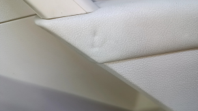 Door trim card rear right VW Passat b7 12-15 USA beige with beige insert leather, armrest beige leather, molding gray gloss, with squeaker, dents, abrasions, scratches, broken fastening
