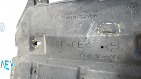 Front engine guard Lexus CT200h 11-17 tears, cracks