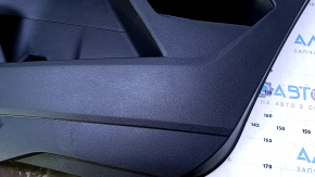 Door trim card rear right VW Atlas 18 - black with black insert leather, armrest black leather, with curtain and squeaker, scratches, abrasions, bump