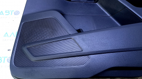 Door trim card rear right VW Atlas 18 - black with black insert leather, armrest black leather, with curtain and squeaker, scratches, abrasions, bump