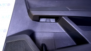Door trim card rear right VW Atlas 18 - black with black insert leather, armrest black leather, with curtain and squeaker, scratches, abrasions, bump