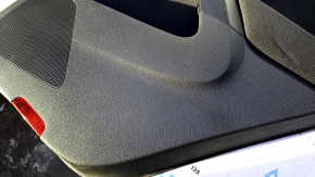 Door trim card rear right VW Tiguan 09-17 black, with black insert cloth, armrest black cloth, with squeaker, scratches, abrasions, dent