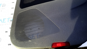 Door trim card rear right VW Tiguan 09-17 black, with black insert cloth, armrest black cloth, with squeaker, scratches, abrasions, dent