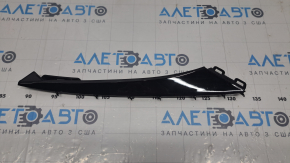 Front bumper trim under headlight right Honda Accord 18-22 black gloss