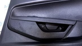Door trim card rear right Ford Fiesta 11-19 black with black insert plastic, armrest black plastic, scratches, abrasions