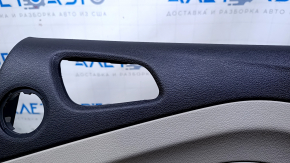 Door trim card rear right Ford Escape MK3 13-16 prerest beige with beige insert plastic, armrest beige leather, under the tweeter, scratches, abrasions