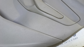 Door trim card rear right Ford Escape MK3 13-16 prerest beige with beige insert plastic, armrest beige leather, under the tweeter, scratches, abrasions