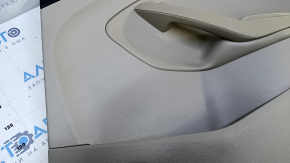 Door trim card rear right Ford Escape MK3 13-16 prerest beige with beige insert plastic, armrest beige leather, under the tweeter, scuffs