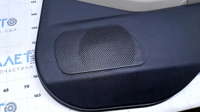 Door trim card rear right Ford Fiesta 11-19 black with gray insert plastic, armrest gray plastic, scratches, abrasions