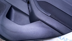 Door trim card rear right Ford Focus mk3 11-18 black with black insert cloth, armrest black cloth, under tweeter, scuffs, scratches