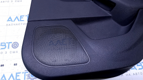 Door trim card rear right Ford Focus mk3 11-18 black with black insert cloth, armrest black cloth, under tweeter, scuffs, scratches