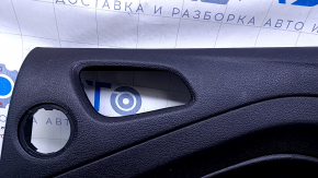 Door trim card rear right Ford Escape MK3 17-19 rest black with black insert plastic, armrest black leather, under the tweeter, scratches, abrasions