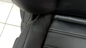 Passenger seat Ford Ecosport 18-20 with airbag, mechanical, heated, black leather, scratch, dry-cleanable