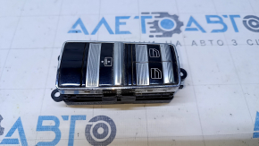 Rear left window lift control Mercedes W221 black with chrome