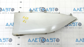 Rear bumper lip left Toyota Prius 50 16-18 white, broken mount, scratches