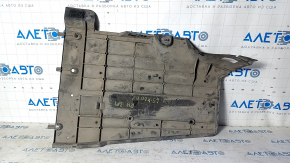 Right rear underbody protection Lexus LS460 07-12 crack in fastening, rubbed